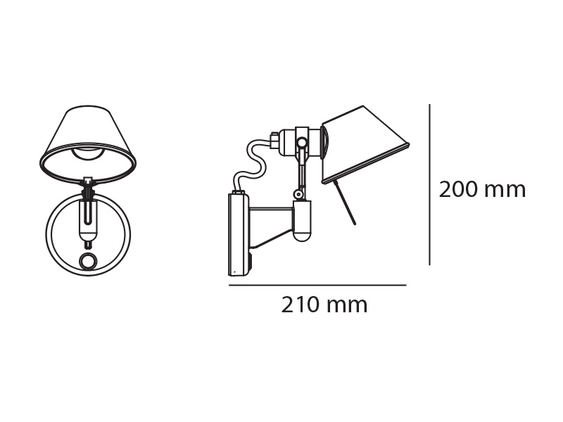 Artemide Tolomeo Micro Wall Lamp