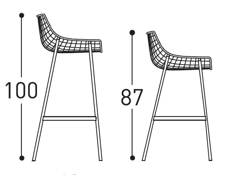 summer set stool dimensions