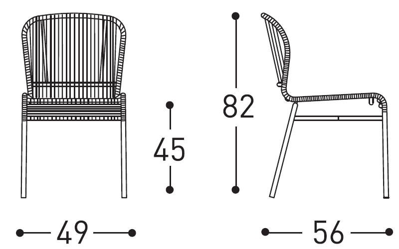 Varaschin cricket chair dimensions