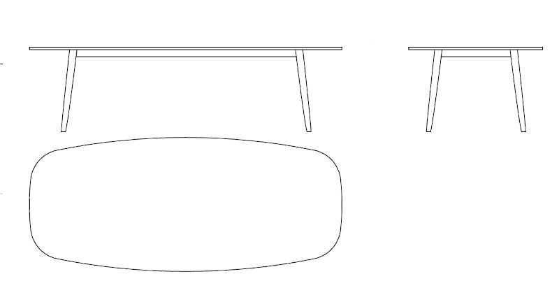 varaschin ellisse table dimensions