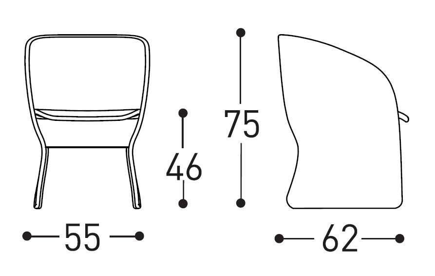 maat chair dimensions