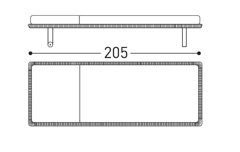 Varaschin babylon Sunbed Dimensions