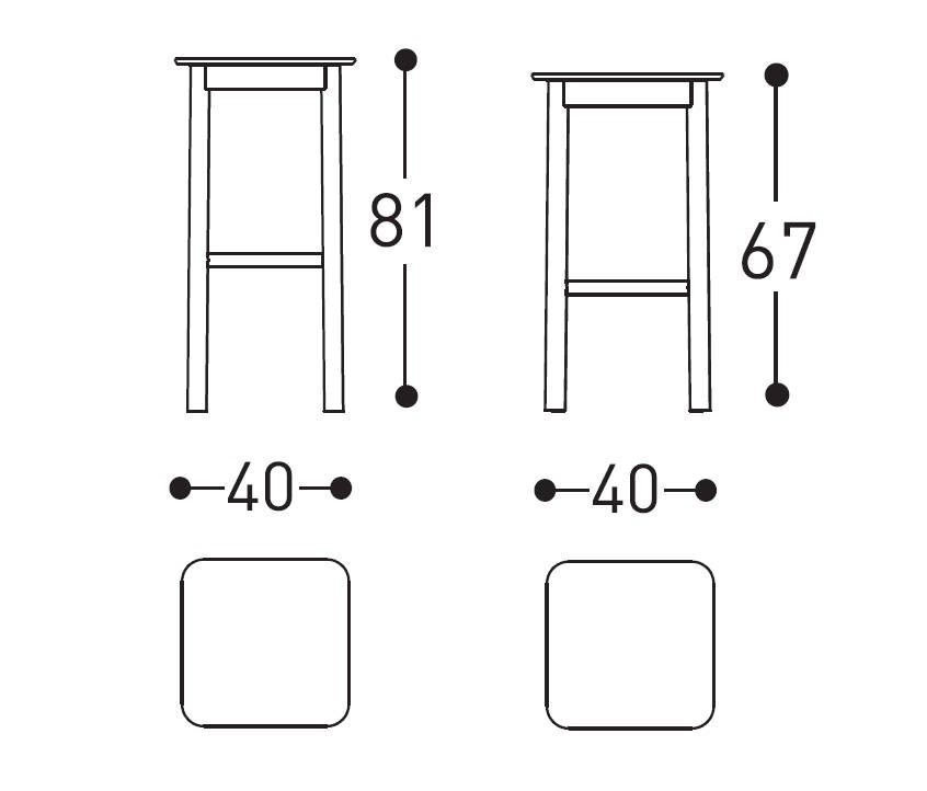 varaschin system stool dimensions