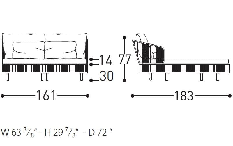 tibidabo daybed dimensions