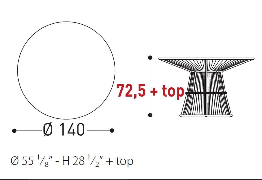 varaschin tibidabo table dimensions