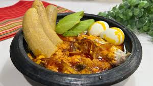 Plantain Garden Egg Stew With Goat Meat