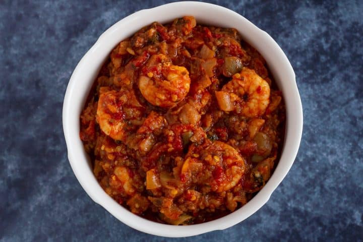 Garden Eggs Stew With Chicken And Goat Meat Only
