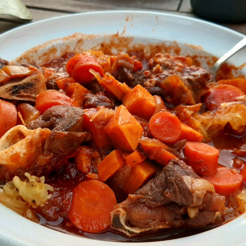 Vegetable Stew With Fish And Goat Meat Only