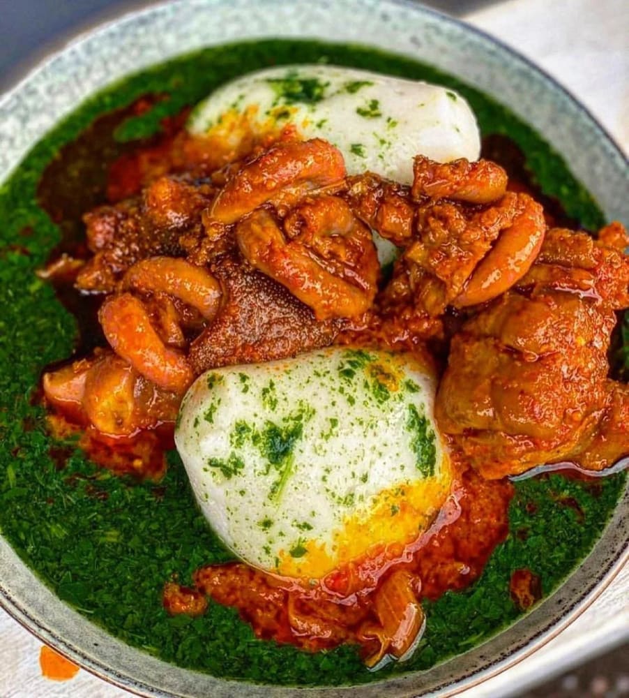Tuo Zafi (Cow Meat, Fish And Chicken)