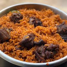 Jollof Rice And Beef Sauce