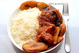 Plain Rice With Stew/Pepper And Medium Tilapia