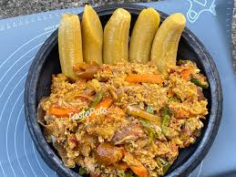 Plantain Egg Stew With Chicken