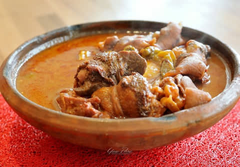 Groundnut Soup With Chicken And Goat Meat Only
