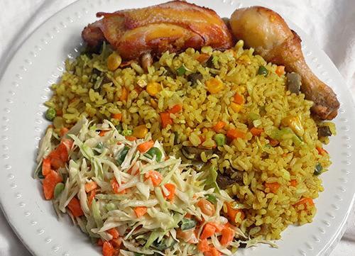 Fried Rice And Chicken