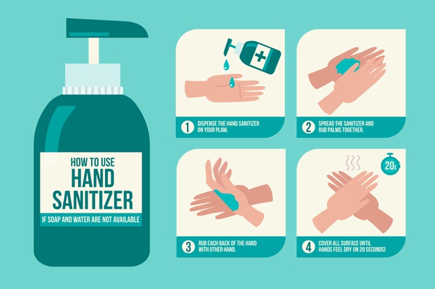 How to use hand sanitizers