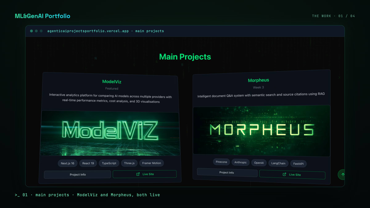 AI & Agents Portfolio screenshot