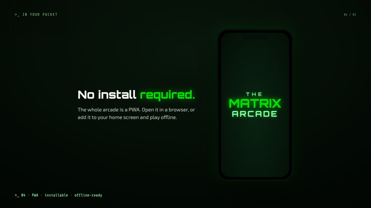 The Matrix Arcade screenshot