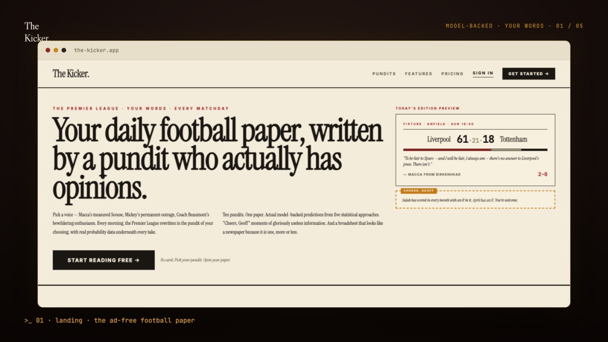 The Kicker screenshot