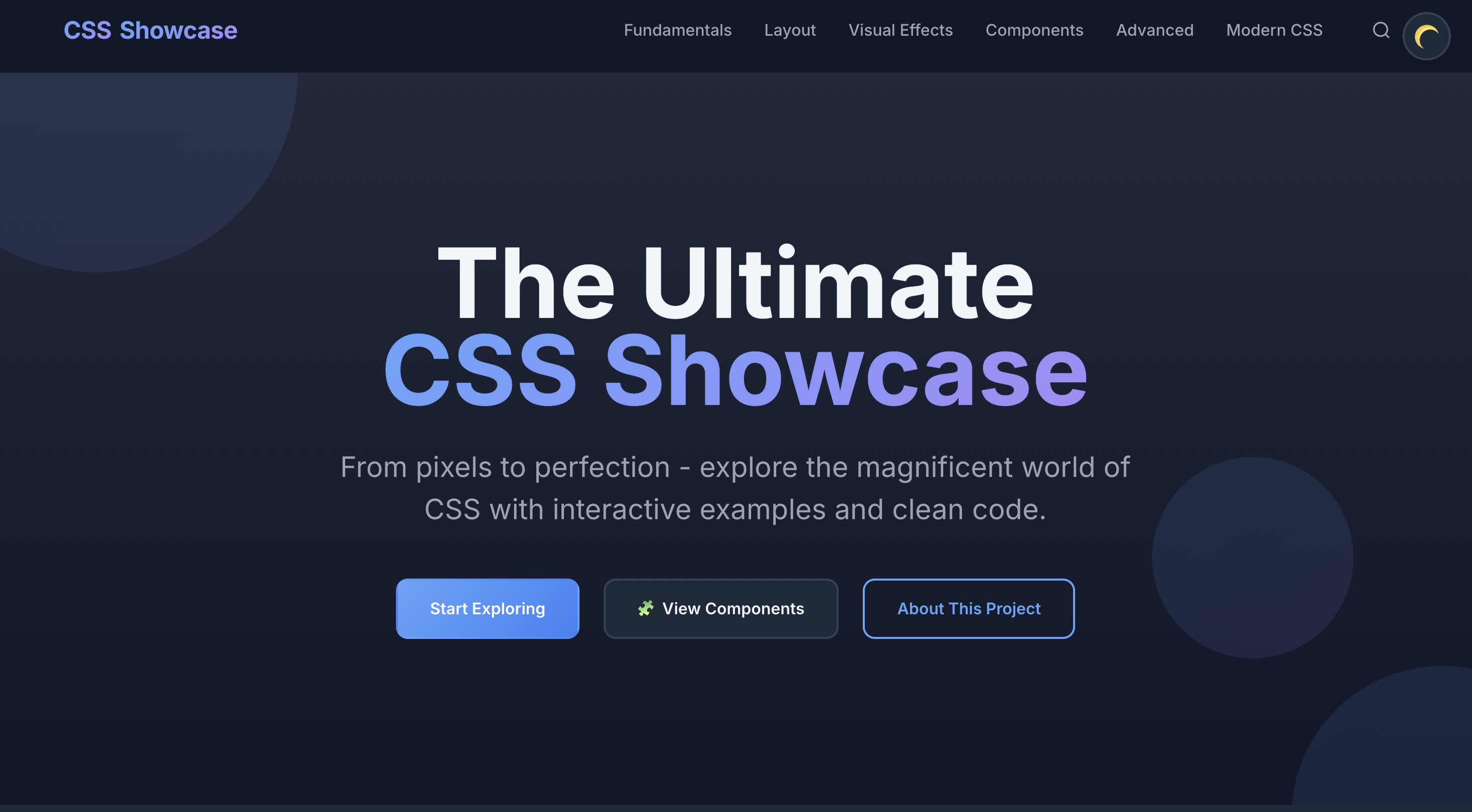 CSS Showcase Preview