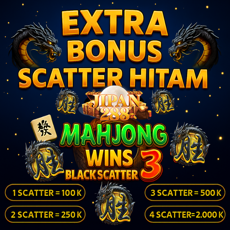 JIPAN288 Promo Terbaru: Extra Bonus Scatter Hitam Bikin Main Mahjong Wins 3 Makin Gacor! - WooCommerce eCommerce