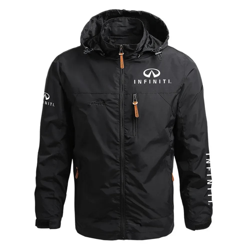 Infiniti Exclusive Logo Waterproof Outdoor Jacket Detachable Hood