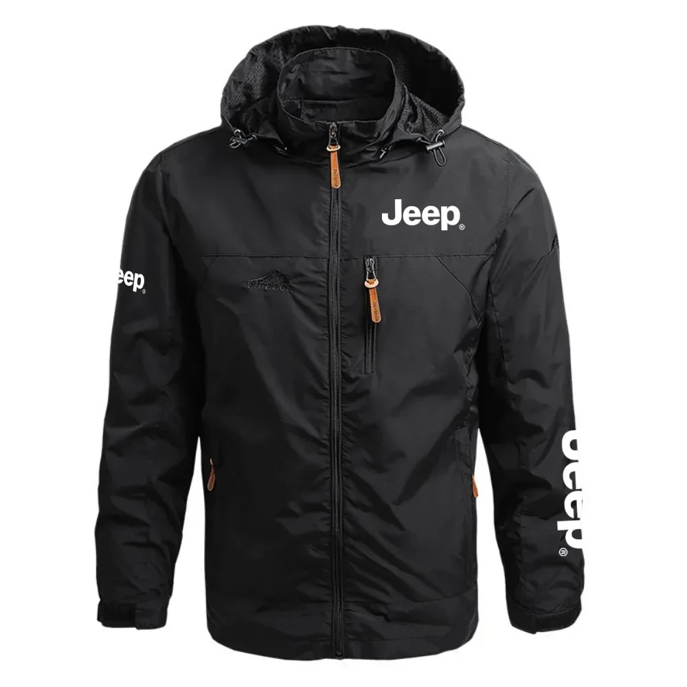Jeep Exclusive Logo Waterproof Outdoor Jacket Detachable Hood