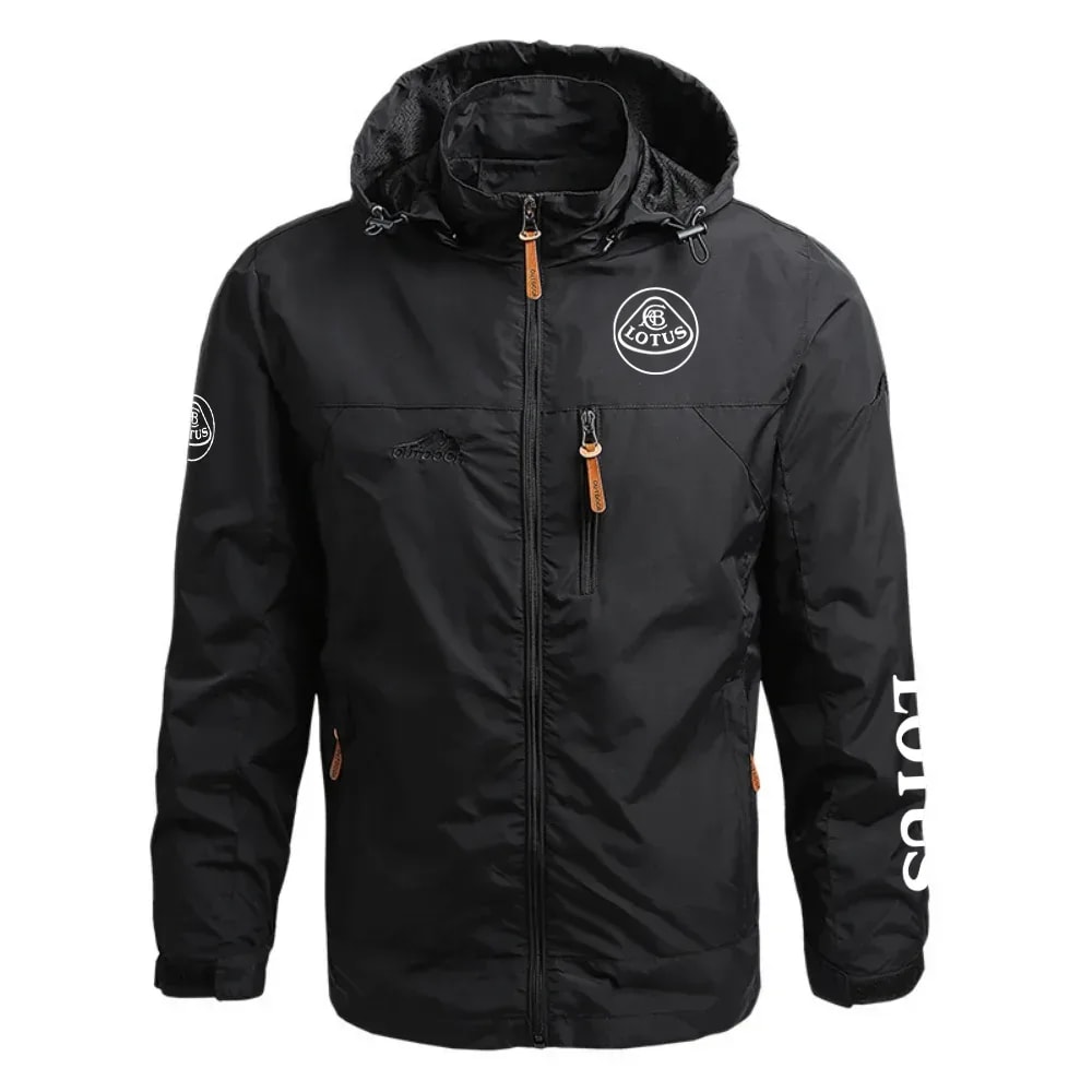 Lotus Exclusive Logo Waterproof Outdoor Jacket Detachable Hood