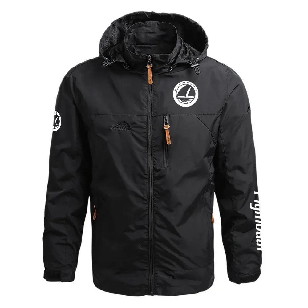 Plymouth Exclusive Logo Waterproof Outdoor Jacket Detachable Hood