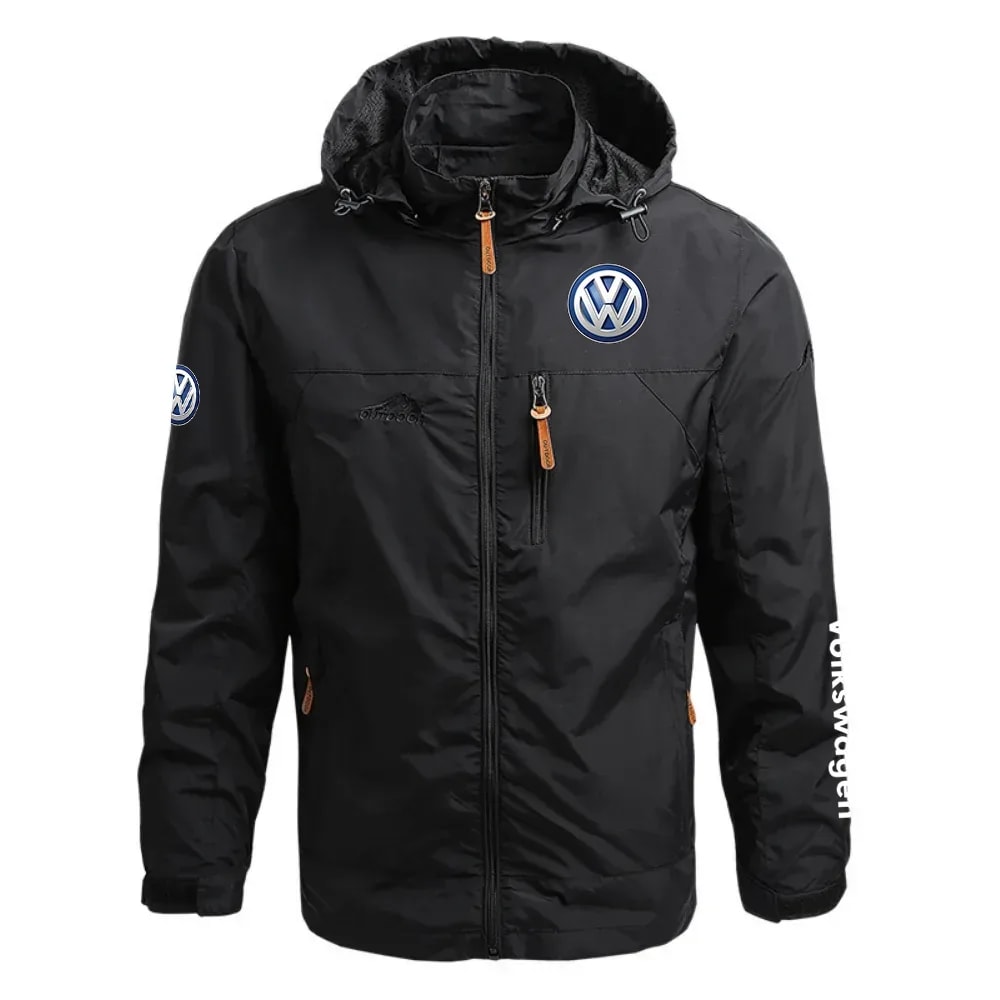 Volkswagen Exclusive Logo Waterproof Outdoor Jacket Detachable Hood