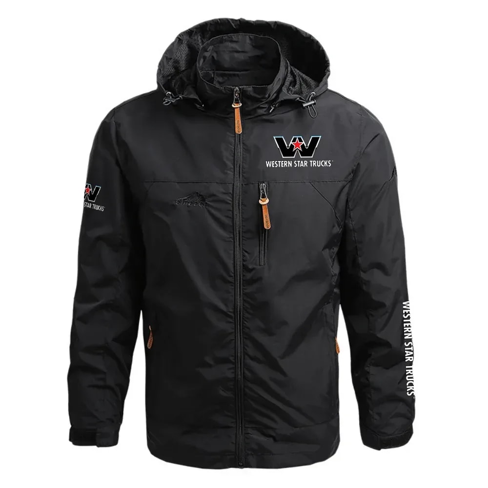 Western Star Exclusive Logo Waterproof Outdoor Jacket Detachable Hood