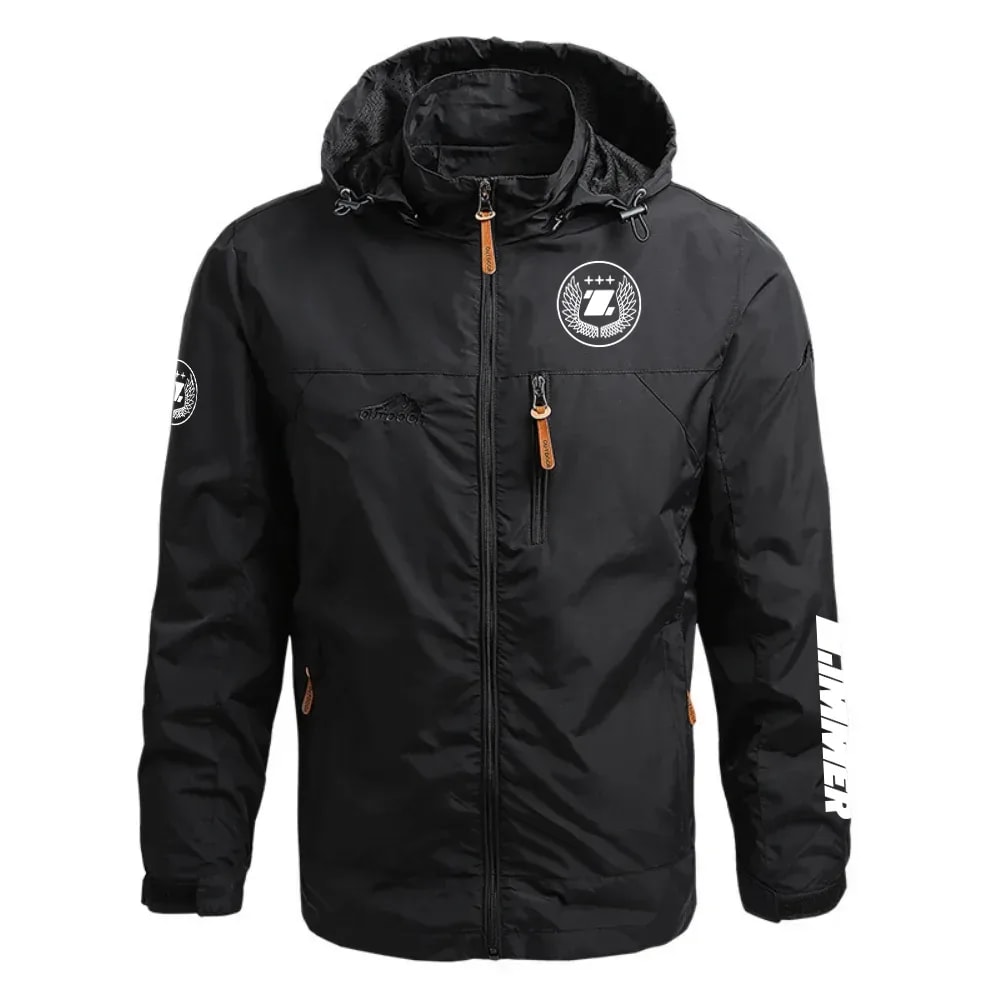 Zimmer Exclusive Logo Waterproof Outdoor Jacket Detachable Hood