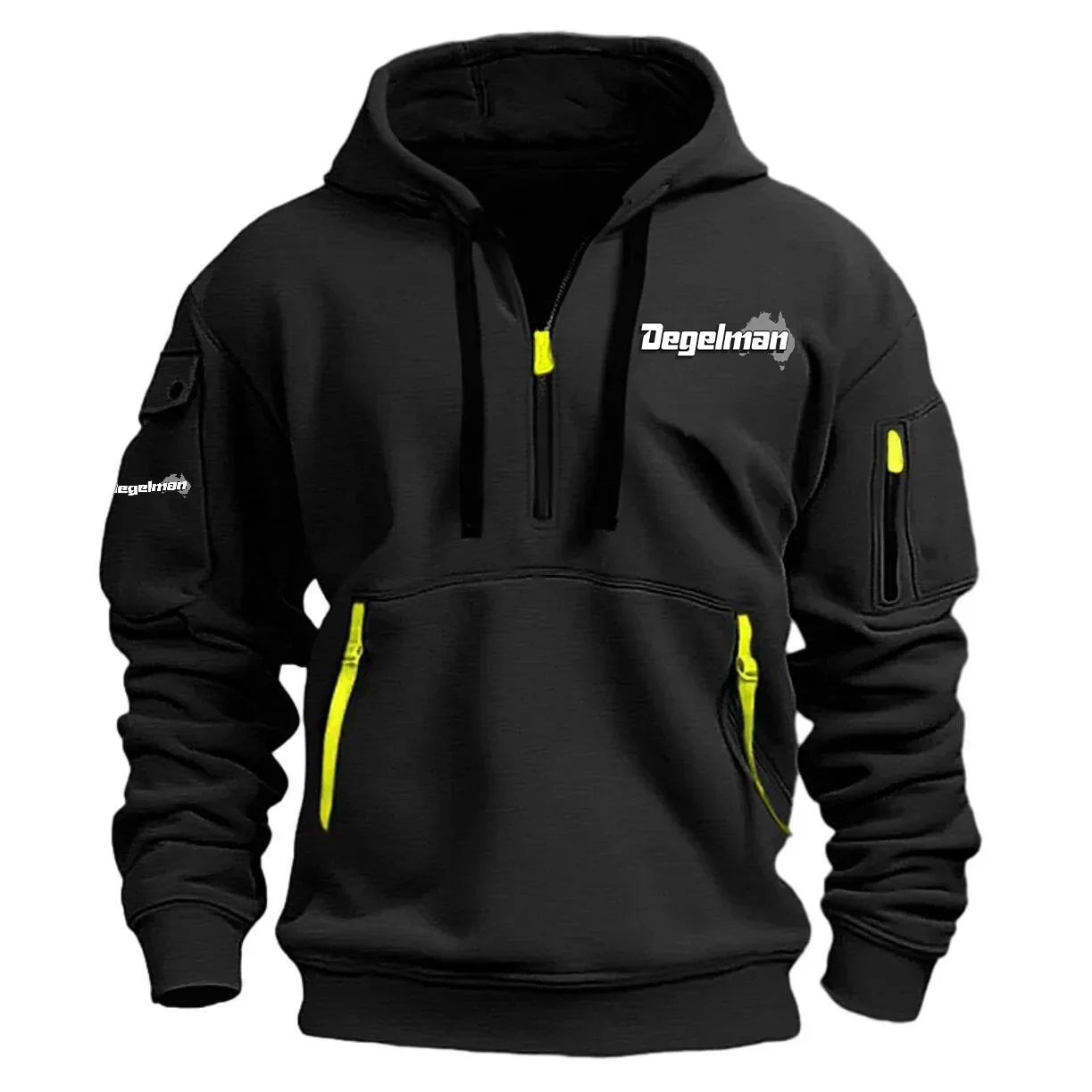 Degelman Industries Exclusive Logo Half Zipper Hoodie