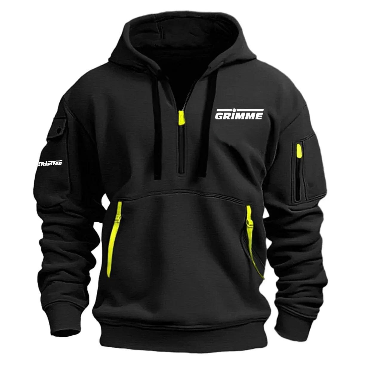 Grimme Exclusive Logo Half Zipper Hoodie