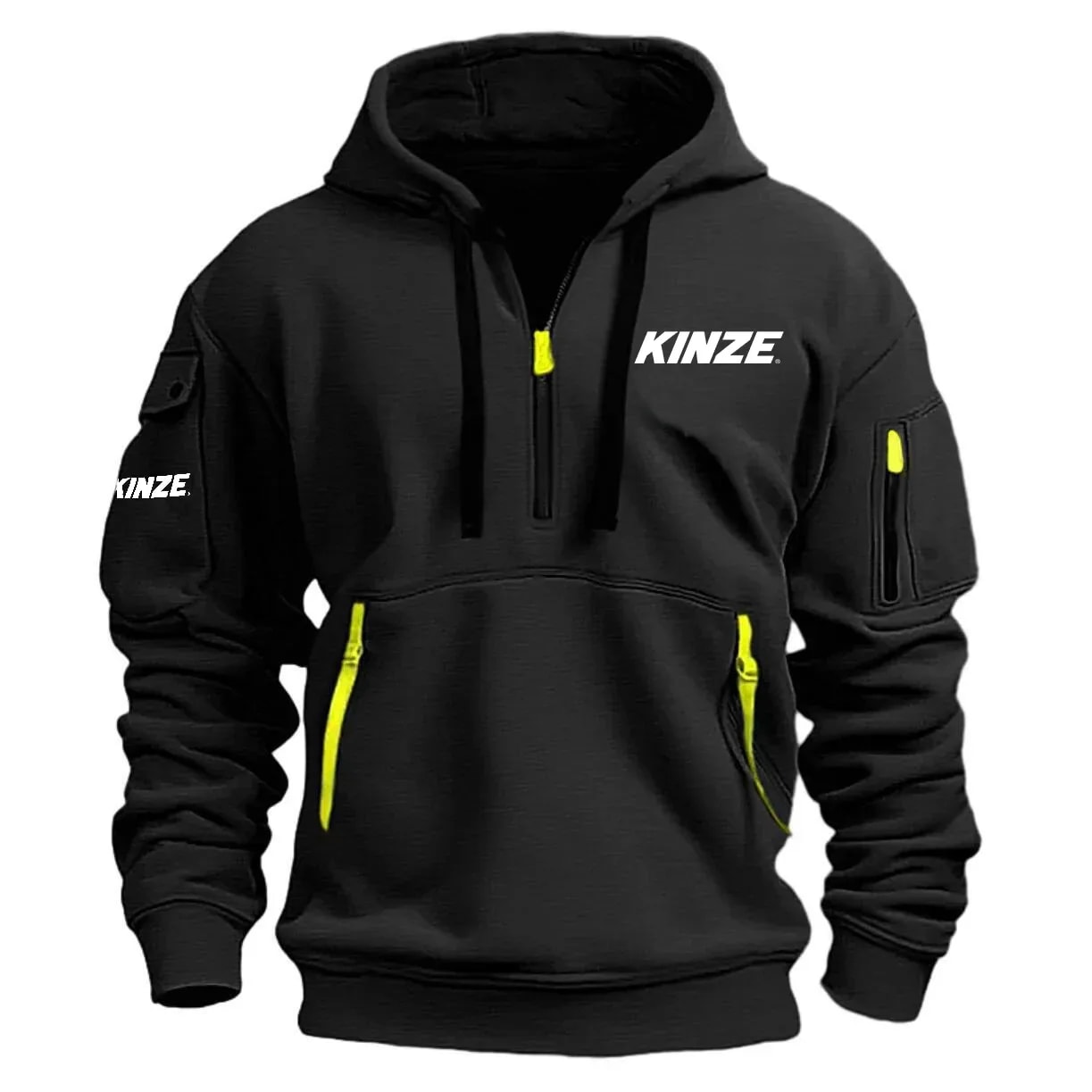 Kinze Exclusive Logo Half Zipper Hoodie