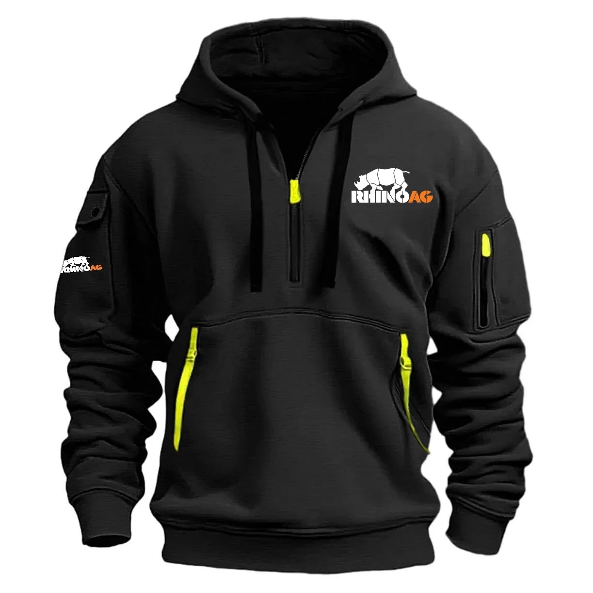 RhinoAg Exclusive Logo Half Zipper Hoodie