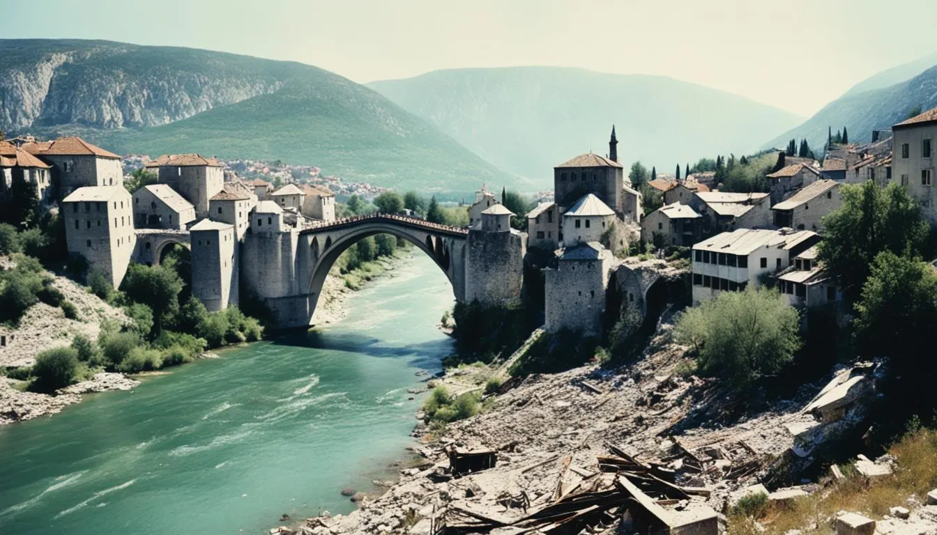 Mostar Köprüsü Bosna-Hersek Savaşı