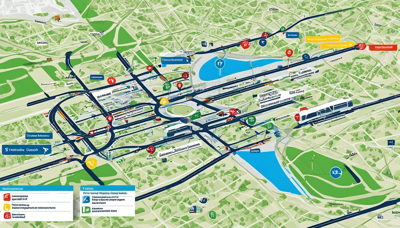 Sabiha Gökçen Havalimanı ulaşım haritası Sabiha Gökçen Havalimanı ulaşım haritası