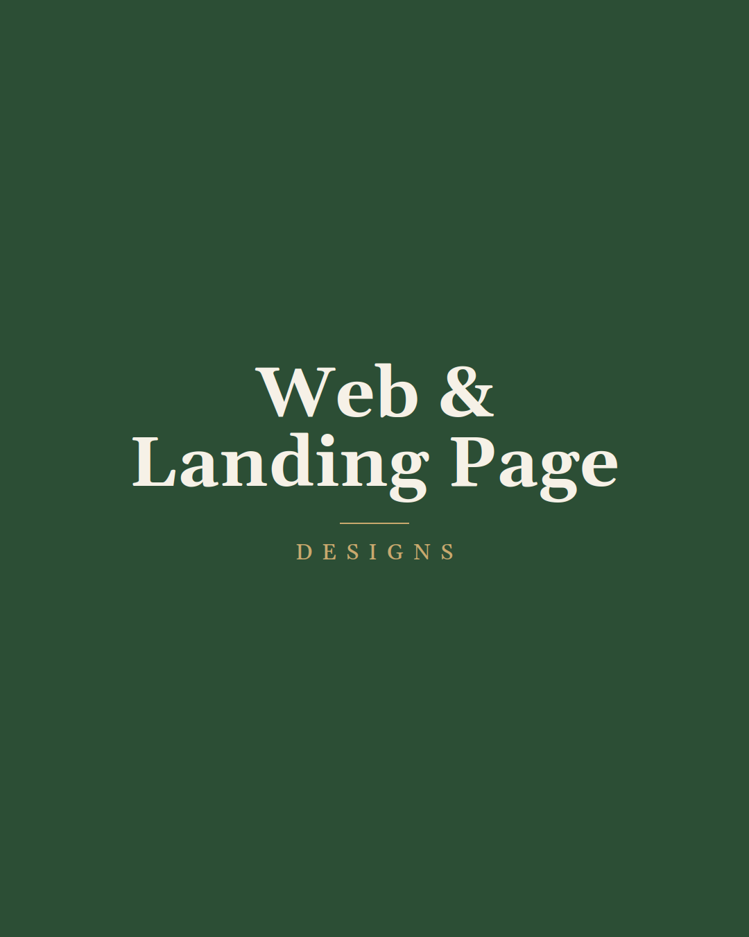 Web & Landing Page Design