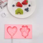 Set x2 Moldes Helado Silicona 20 Palitos Reutilizables