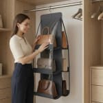 Organizador Colgante para Placard Gris Oscuro | Ordená Ropa y Zapatos