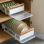 Organizador Escurre Platos Extraíble Adhesivo para Alacena
