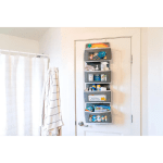 Organizador colgante de tela plegable 4 niveles para ropa y zapatos