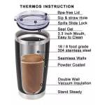 Vaso Termico Stanley 480ml con Tapa Transparente para Cerveza