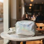 Cartera Bandolera Mujer Holográfica Cuero PU con Cadena