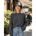 Piluso Gorro Mujer Eco Cuero Negro Brillante Invierno Urbano Forrado