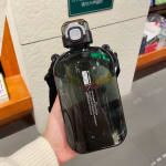 Cantimplora Deportiva 750ml Turquesa Antiderrames con Correa