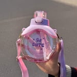 Botella infantil 480 ML para chicos, ideal escuela y paseo