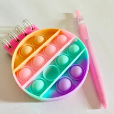 Anotador Pop It Redondo para Niños - Colores Surtidos