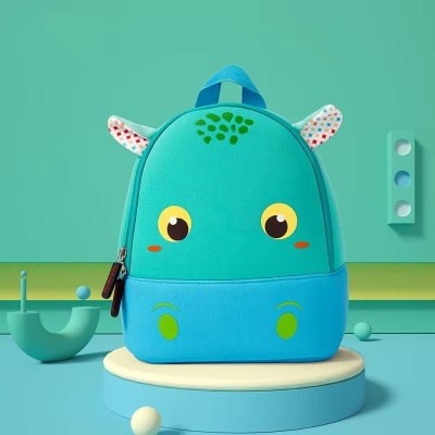 Mochila infantil dinosaurio de neopreno impermeable y ergonómica