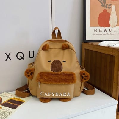 Mochila Infantil Capibara Carpincho peluche para jardín